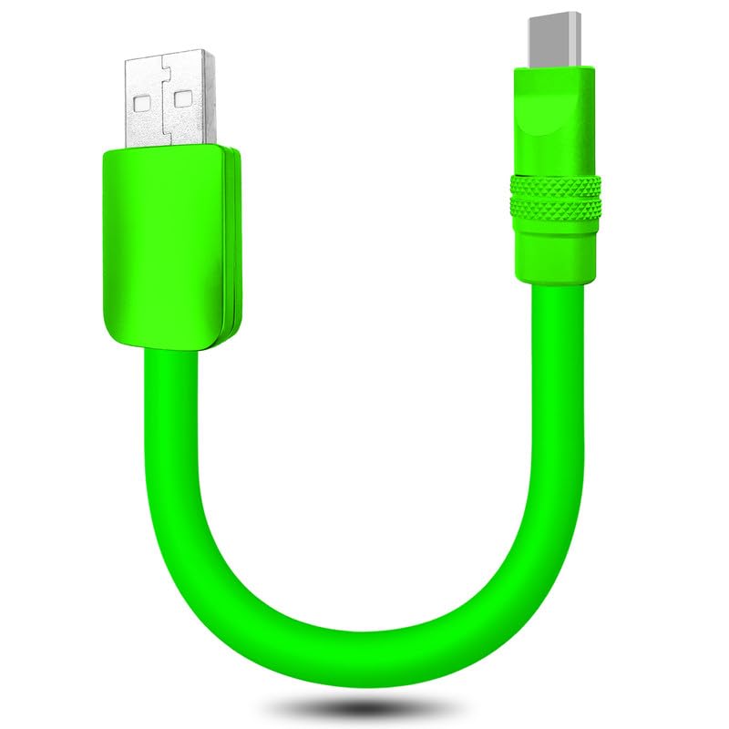 chubbycable Cute Chubby – Power Bank Friendly Cable Durable Fast Charging Cord Short USB C Cable Phones Tablets Ultra-Thick Silicone Charger, Green+Green, USB-A to Type-C, 10 inch chubbycable Cute Chubby – Power Bank Friendly Cable Durable Fast Charging Cord Short USB C Cable Phones Tablets Ultra-Thick Silicone Charger, Green+Green, USB-A to Type-C, 10 inch