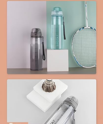 Image of THE VENTI SHOTAY COOL Unbreakable Water Bottle with Sipper BPA Free Tritian, Leak-Proof Water Bottle Ideal for Office, Sports, School, Gym (Black -820ML)