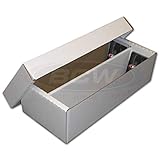 BCW 1600-Count 2-Row Shoe Storage Box for Trading Cards | 200 lb. Test Strength | (3-Pack)