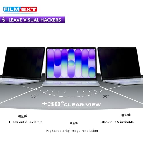 Image of FILMEXT Magnetic Privacy Screen for Macbook Neo 13 inch (2026, A18 Pro) | Removable Anti Blue Light Anti Spy Filter Laptop Screen Protector for Mac 13in Model A3404