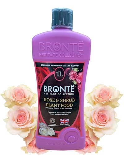 Bronte Heritage Organic Rose & Shrub Plant Food | Concentrated Seaweed Fertiliser | Pet Safe 1L Makes 300L | UK Made for Stronger Blooms