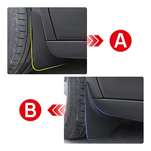 Guardabarros de coche para Tesla Model Y 2021-2025 que evitan salpicaduras en las cuatro ruedas 6