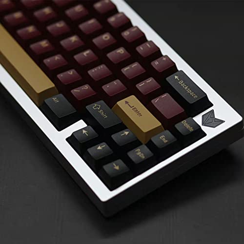 Keycaps Red Samurai perfil Cherry: juego de 173 teclas de doble disparo para layout ISO ANSI 3