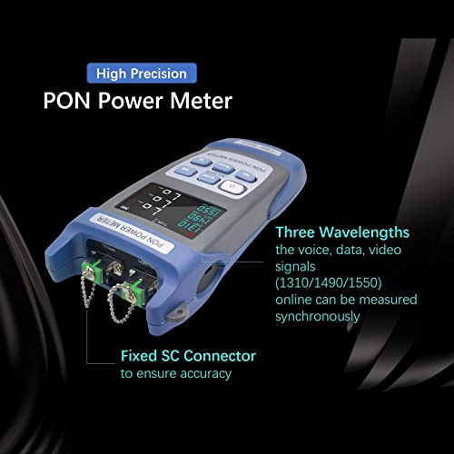 QIIRUN TM581 PON-Leistungsmesser (SC-APC) für FTTX ONT OLT 1310/1490/1550nm