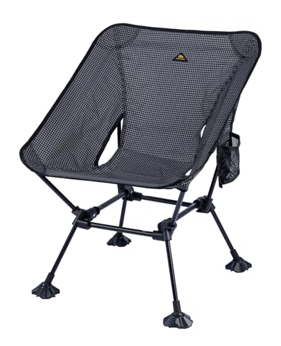 iClimb Ultralight Compact Camping Folding Beach Chair with Anti-Sinking Large