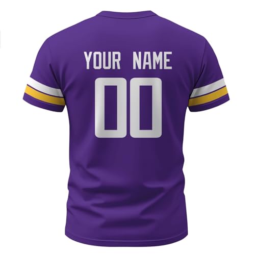 Image of ANTKING T-Shirt Custom Name Number Crewneck Short Sleeve for Men Youth Gifts