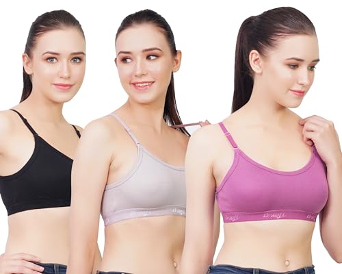 Image of Medium Impact Sports Bra for Women | Daily Use | Non-Wired | Non-Padded | Seamless Bra | Full Coverage | Suitable for Gym,Yoga,Workout