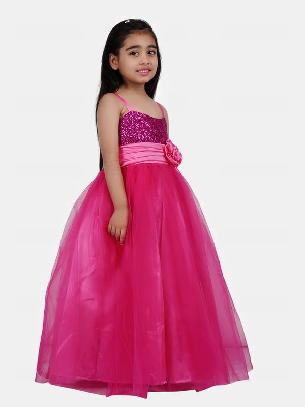 Image of Girl's Synthetic A-Line Maxi Dress