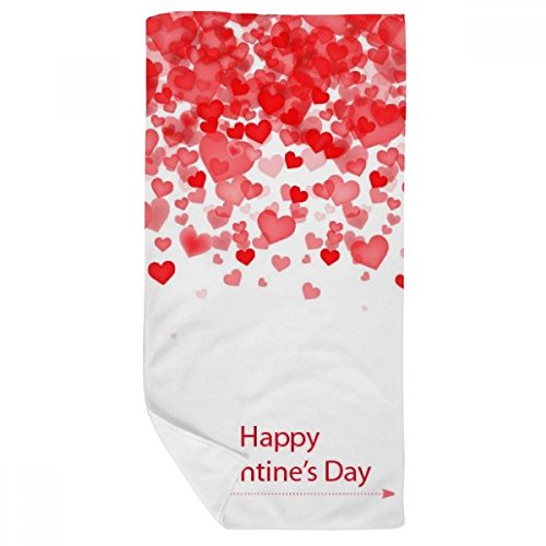 Serviette de bain St Valentin douce pour offrir un cadeau