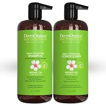 DermOrganic Daily Shampoo and Hydrating Conditioner with Argan Oil Duo Set , 33.8 fl.oz each