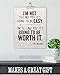 Art Williams - I'm Not Telling You It's Going to be Easy - Handmade Paper - Inspirational Quote for Home Office School, Motivational Print for Gym Decor, Encouraging Gift, 12.5x15 Unframed Art Poster