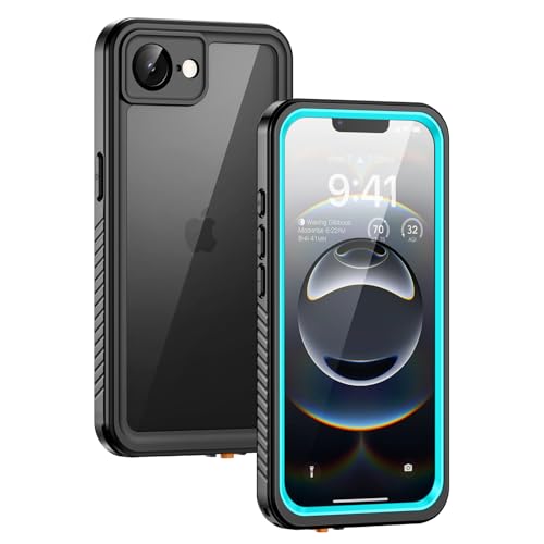 Lanhiem for iPhone 17e case & iPhone 16e Case, IP68 Waterproof Dustproof Shockproof Cases with Built-in Screen Protector, 360 Full Body Protective Heavy Duty Phone Cover for iPhone 17e&16e (Blue)