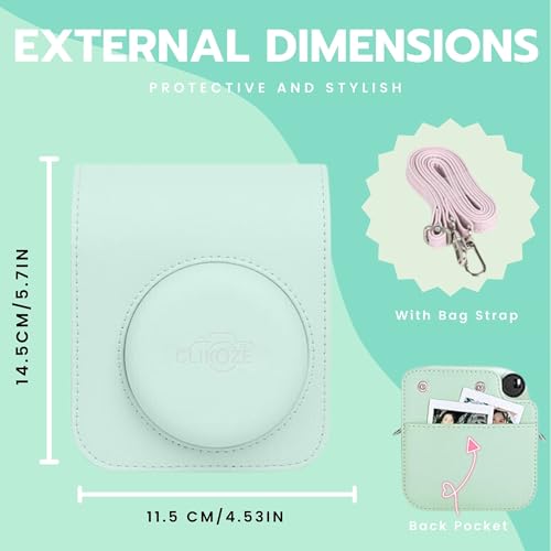 Fujifilm Instant Camera Bundle with Mini 12 Mint Green Camera, 40 Shot Film, Case, Album, Stickers, Filters and Accessories - Image 4