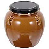 Uonlytech Tarro de Cerámica Sellado Estilo Retro, Aparato de Cocina Portátil y Práctico
