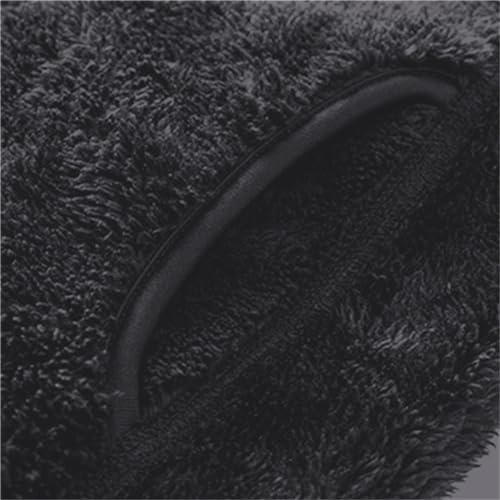 Image of Cromoncent Men's Full Zip Reversible Polar Fleece Hoodie Jacket Fall Winter Outwear, Dark Grey, Medium