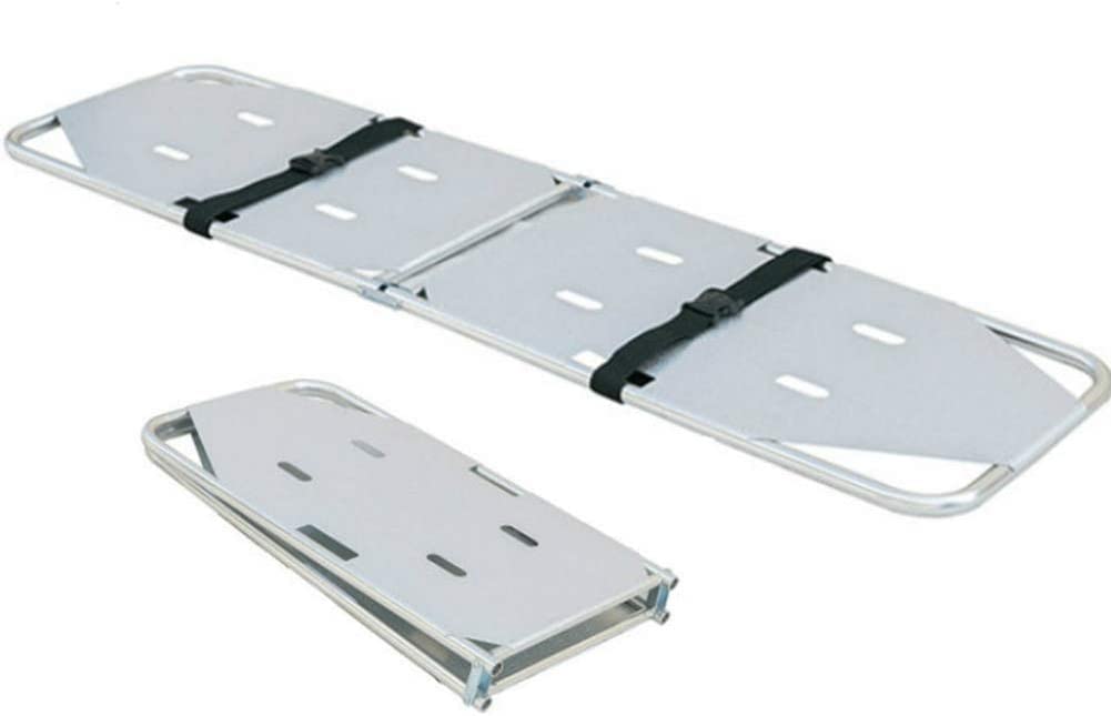 YNIYUJKL Medical Emergency Stretcher, Portable Folding Medical Stretcher Emergency Rescue Stretcher Aluminum Adjustable Scoop Stretcher 350Lb Load Capacity
