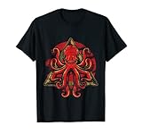 Photo Gallery forma geometrica octopus animale oceano maglietta Photo Gallery forma geometrica octopus animale oceano maglietta