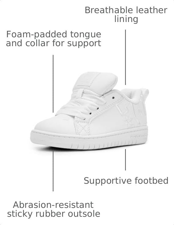 Image of DC Kids Court Graffik Skate Shoe