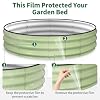 Kesfitt Round Raised Garden Bed, 4x4x1 FT Galvanized Steel Metal Garden Bed, Open-Bottom Design, 12-Inch Deep Outdoor Raised Garden Bed for Vegetables & Herbs, Fruit Green #4