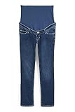 Länge: Normale Länge C&A Damen 5-Pocket Hosen Umstandsmode Straight Stretch Baumwolle Polyester Denim Jeans-blau 46 S-L-R