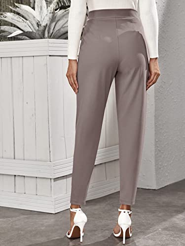 Image of Noelia Women's Pants Work Office Trousers Tapered Slim Fit Formal Style