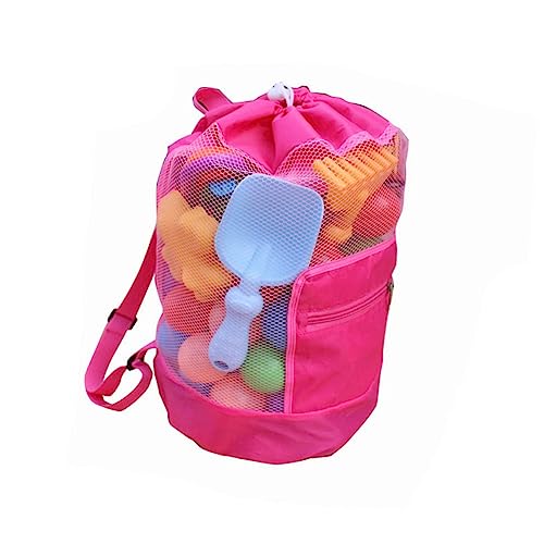 Didiseaon Large Mesh Beach Bag for Boys and Girls Shell Storage Bag Extra Large Beach Tote