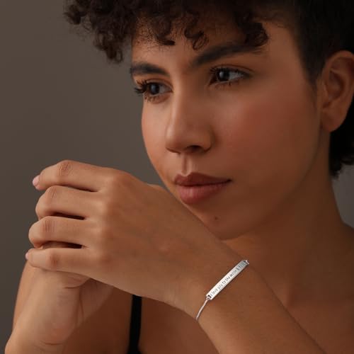 LeCalla Sterling Silver Italian Adjustable Bolo Bracelet | Love Sliding Clasp Ball Bracelets for Women | Birthday for Mom Friendship Sister3