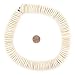 The Bead Chest White Disk Coconut Shell Beads (20mm)