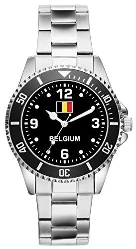 Preisvergleich Produktbild Belgien Geschenk Artikel Idee Fan Uhr 6317