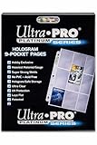 Ultra Pro 9-Pocket Trading Card Pages - Platinum Series (100 Pages)