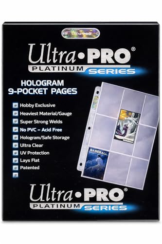 Ultra Pro 9 Pocket Pages Platinum Series 100 Pages of...