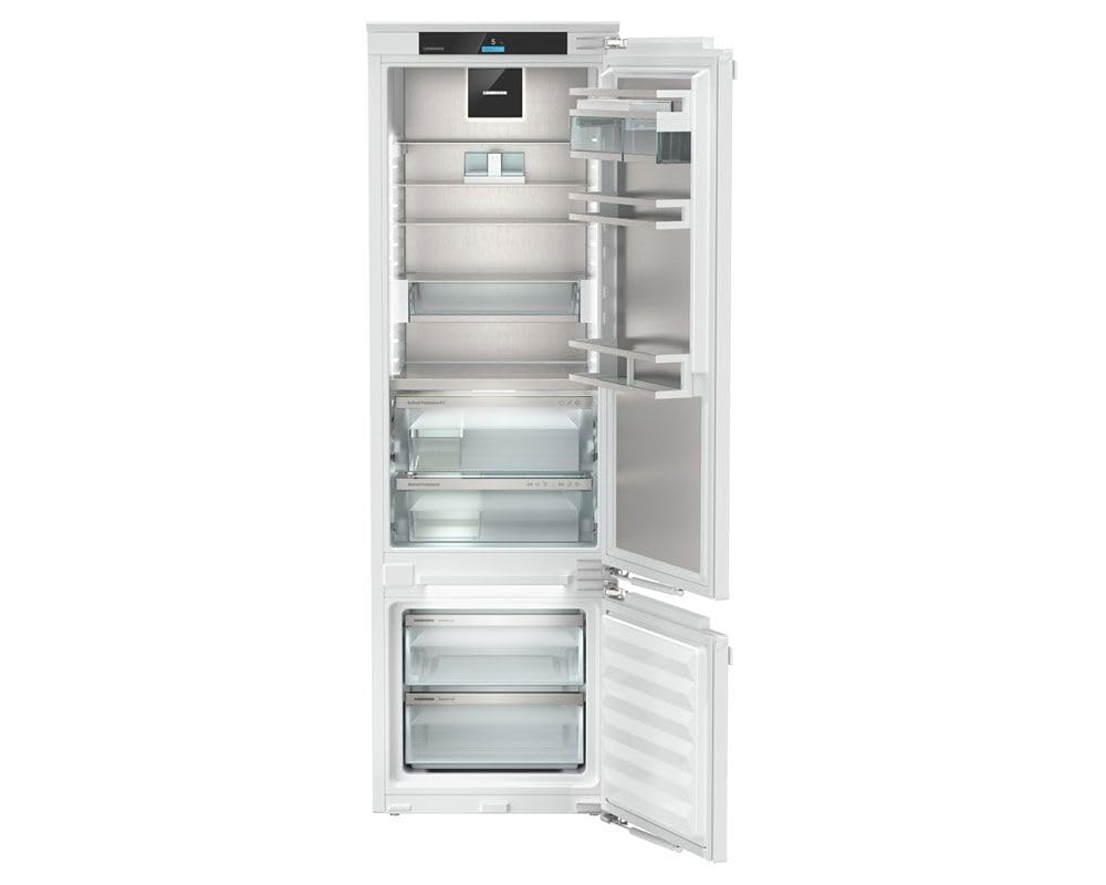 Liebherr Peak ICbc 5182 254 Litre Capacity 80/20 Split Bio Fresh Smart Frost Bio Fresh Built in Integrated Fridge Freezer - White - C Rated - 178cm High - 56cm Wide - 55cm Depth [Energy Class C]