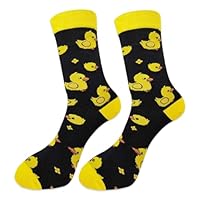 UZEXYO 1 Pairs Duck Socks Funny Novelty Animal Crew Socks for Men Women Funny Gifts