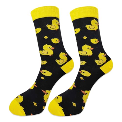 UZEXYO 1 Pairs Duck Socks Funny Novelty Animal Crew Socks for Men Women Funny Gifts