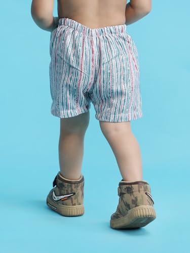 Image of POLKA TOTS 100% Cotton Half Sleeve Shirt and Shorts Combo for Boys | Co-Ord Set for Kids | Summer Wear Dress for Toddlers | Breathable & Skin-Friendly Boys Clothes | Trendy Summer Outfit & Beach Wear
