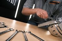 Brüder Mannesmann Gabelringschlüssel Set, 12-teilig - Gabelschlüsselsatz nach DIN 3113 - verchromter Satz Ring-Maulschlüssel mit polierten Köpfen, aus Chrom-Vanadium-Stahl - 6 bis 22 mm | M19652 – Ansicht 8