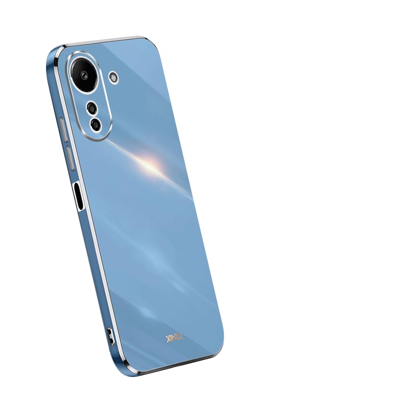 WOKEZ Telefon Fodral för Xiaomi Redmi 13C - Blå Silikon Skydd