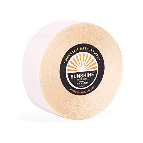 Image of Sunshine Tape | Super Lace Wig Adhesive Tape Roll | Double Sided, Medical Grade | Toupee and Wig Tape (1 inch x 12 YDS, 1 Roll - Full Price)