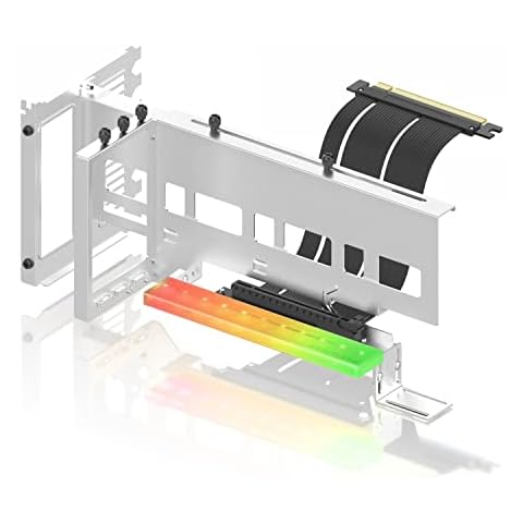 EZDIY-FAB Soporte de Tarjeta Gráfica Vertical PCIe 4.0 con LED ARGB Cover