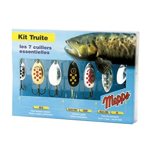 Mepps Spinner Kits**Trout**Pike**Abborre bete paket val Comet Aglia Lusox Black Fury XD Minnow (öringpack)