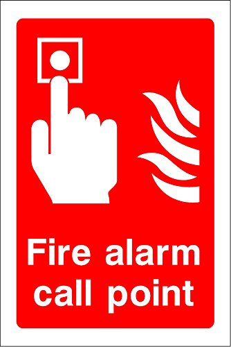 Fire Equipment Sign - Fire Alarm Call Point (1mm Rigid Plastic / 100x150mm)
