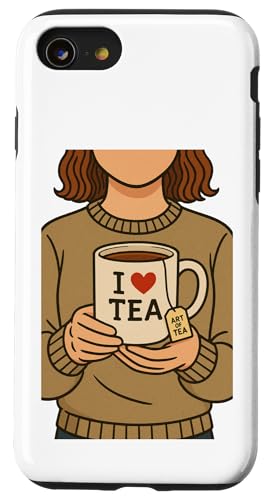 I Love Tea ArtASn̗ǂ̃CXg X}zP[X iPhone SE (2020) / 7 / 8 p