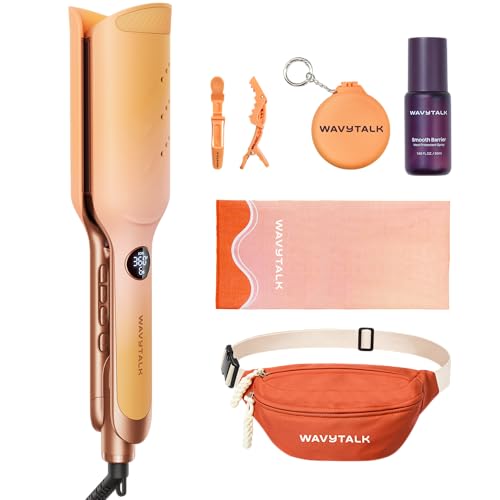 Wavytalk Main Stage Waves Power Wave Festival Bundle, Curling Iron Hair Crimper Waver, Ventilation Design for Less Damage, Ionic Reduces Frizz, Effort