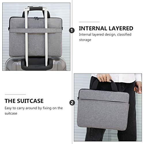 Lurrose Bolsa de Laptop Bolsa de Transporte de Computador 15. 6 Polegadas de Nylon Protetor Resisten