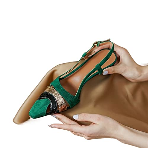 Chaussures de printemps slingbacks à boucle pour terrasses et bureaux