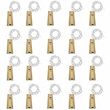 20 Pack 10 LED Wine Bottle Cork Lights, Fairy Mini String Lights Copper Wire, Battery...