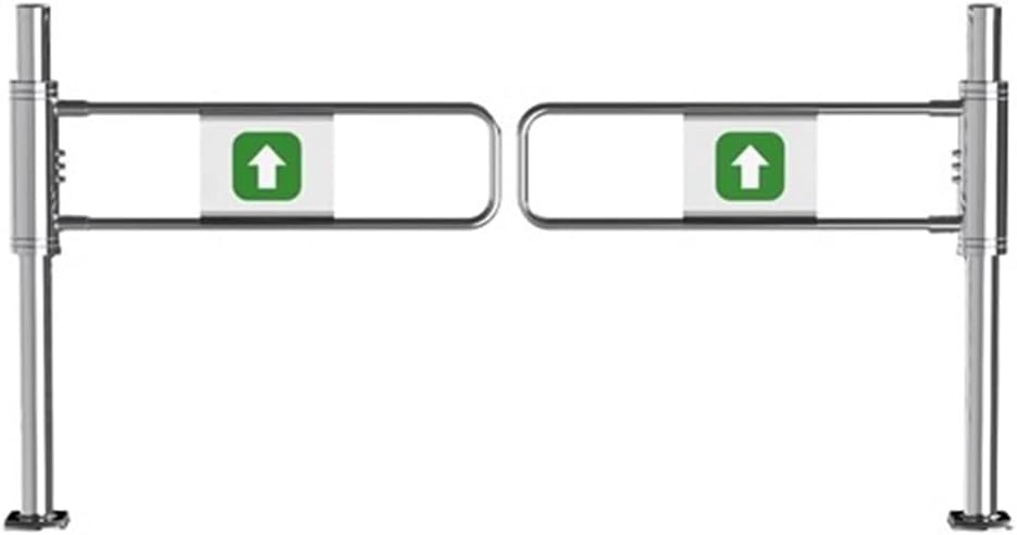 Automatic Closing Two-Way Safety Gate with Swing Brake - Perfect for Supermarket Entrances, Warehouse Security, High-Traffic Areas, Child & Pet Safety, Durable Design