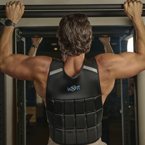 Premium Adjustable Weighted Vest for Men & Women – NO SHOULDER PRESSURE for Walking, Rucking & Strength Training with Zipper, Removable Thin Weights, Reflective Strips (Black, Men 18) — view 4