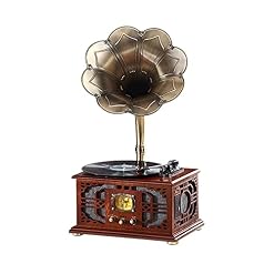 Tourne-disques Vinyle Tourne-Disque Vintage Tourne-Disque Maison Rétro Unique Hôte en Bois Massif Gramophone LP Rétro… - Les Beatles, Paul McCartney, John Lennon, RIngo Starr, George Harrison