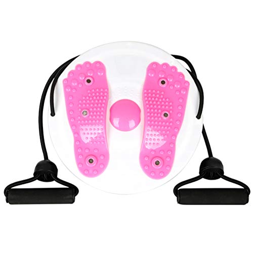 Knowooh Rotatitng Disc Fitness Waist Twist Disk para Slim (Rosa)